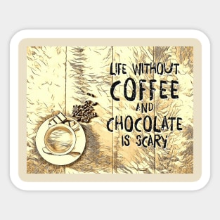 Coffee and Chocolate Sticker